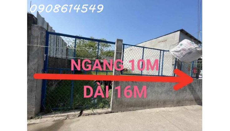 Đất Nền Đẹp NGANG 10M Hẻm 6M Sát Thị Trấn Hóc Môn Sổ Hồng Riêng Full Thổ Cư 160m2